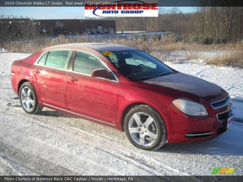 Red Jewel / Cocoa/Cashmere 2009 Chevrolet Malibu LT Sedan