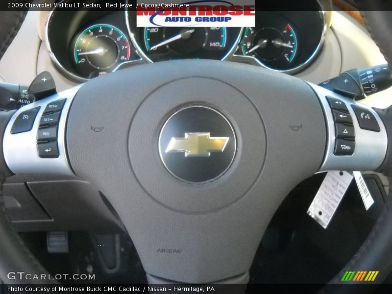 Red Jewel / Cocoa/Cashmere 2009 Chevrolet Malibu LT Sedan