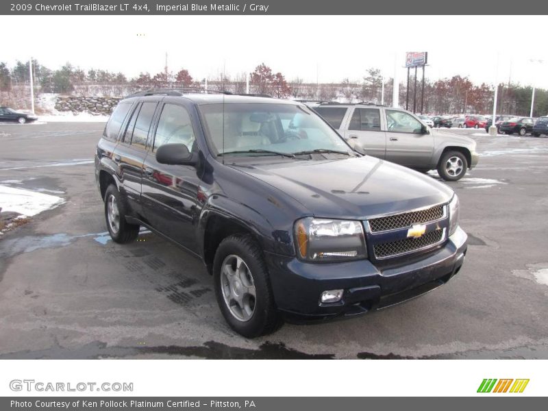 Imperial Blue Metallic / Gray 2009 Chevrolet TrailBlazer LT 4x4