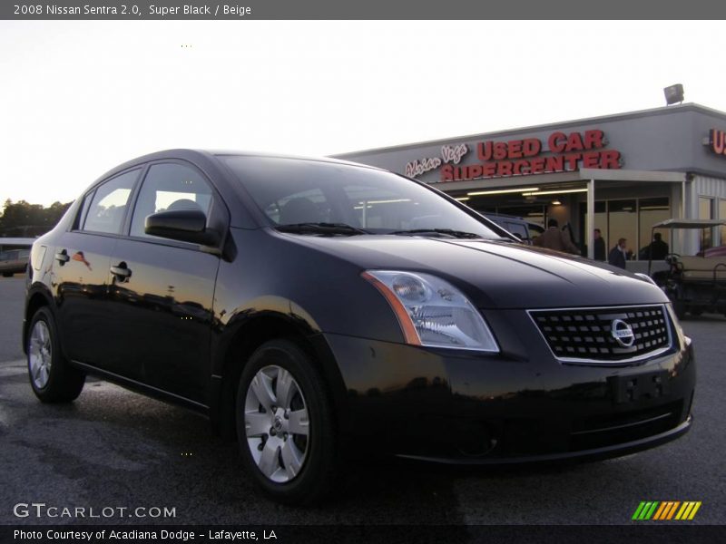 Super Black / Beige 2008 Nissan Sentra 2.0