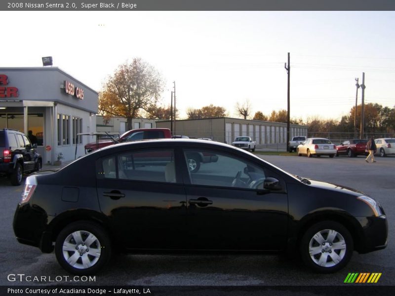 Super Black / Beige 2008 Nissan Sentra 2.0