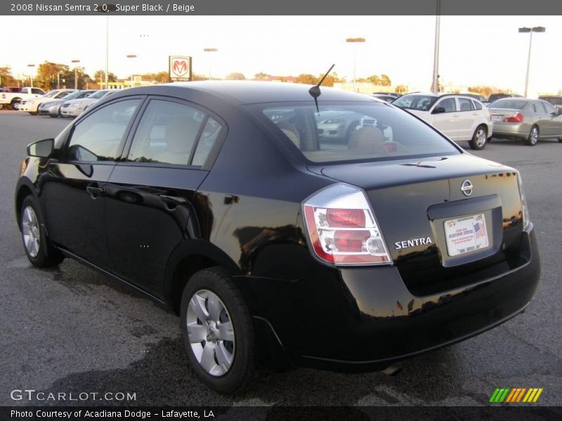 Super Black / Beige 2008 Nissan Sentra 2.0
