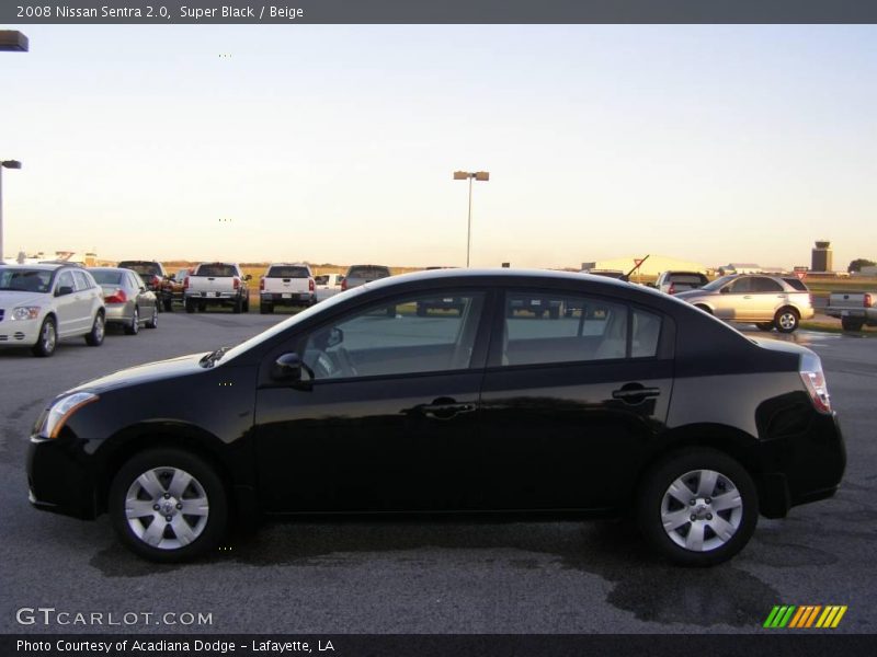Super Black / Beige 2008 Nissan Sentra 2.0