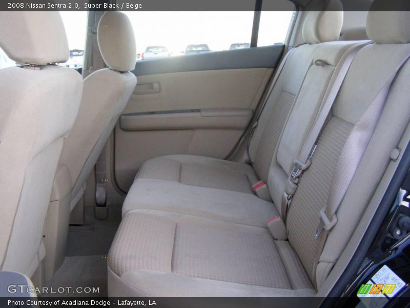 Super Black / Beige 2008 Nissan Sentra 2.0