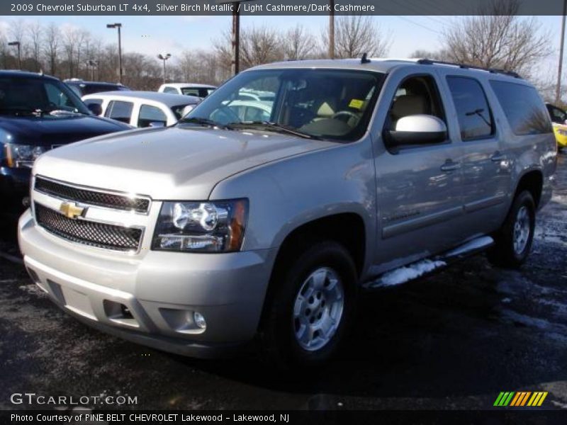Silver Birch Metallic / Light Cashmere/Dark Cashmere 2009 Chevrolet Suburban LT 4x4
