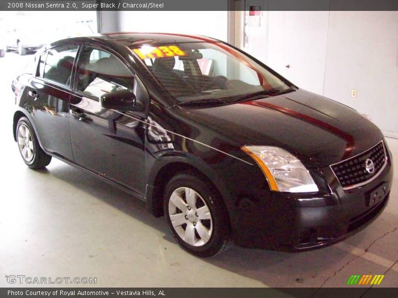Super Black / Charcoal/Steel 2008 Nissan Sentra 2.0