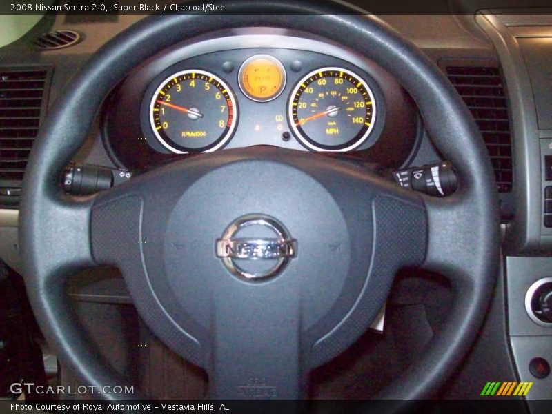 Super Black / Charcoal/Steel 2008 Nissan Sentra 2.0
