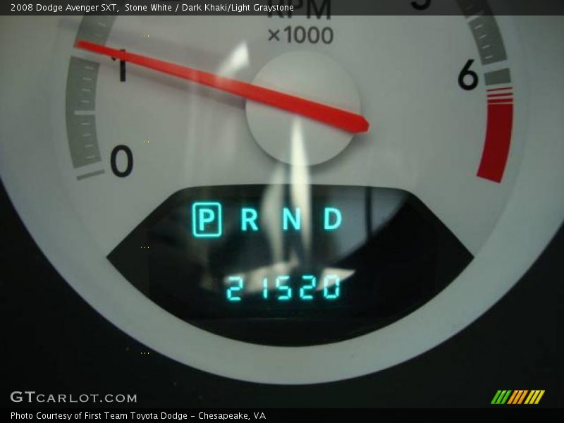 Stone White / Dark Khaki/Light Graystone 2008 Dodge Avenger SXT