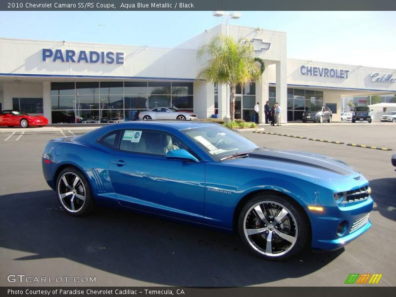 Aqua Blue Metallic / Black 2010 Chevrolet Camaro SS/RS Coupe