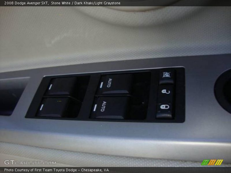 Stone White / Dark Khaki/Light Graystone 2008 Dodge Avenger SXT