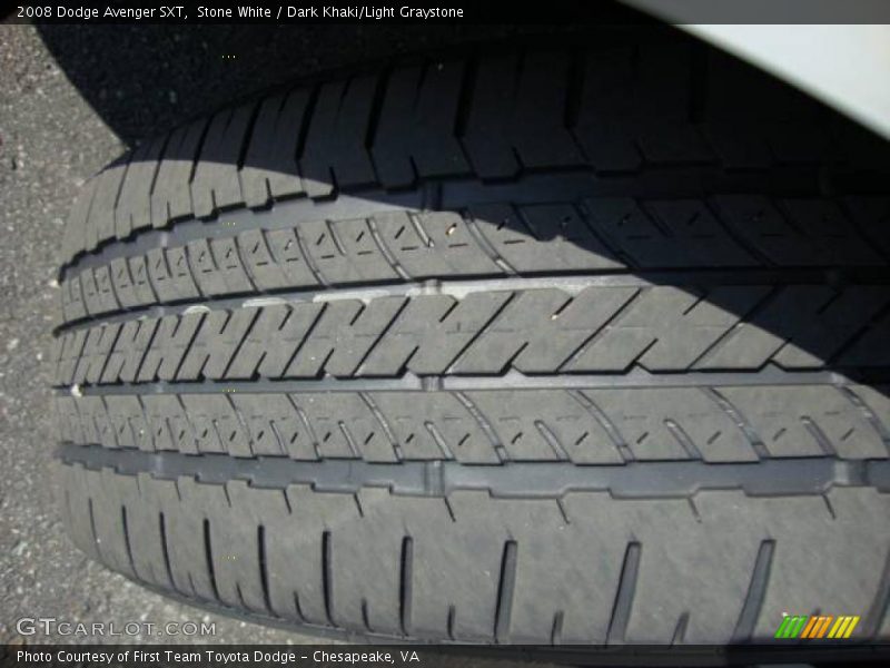 Stone White / Dark Khaki/Light Graystone 2008 Dodge Avenger SXT