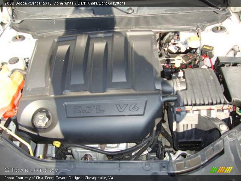 Stone White / Dark Khaki/Light Graystone 2008 Dodge Avenger SXT