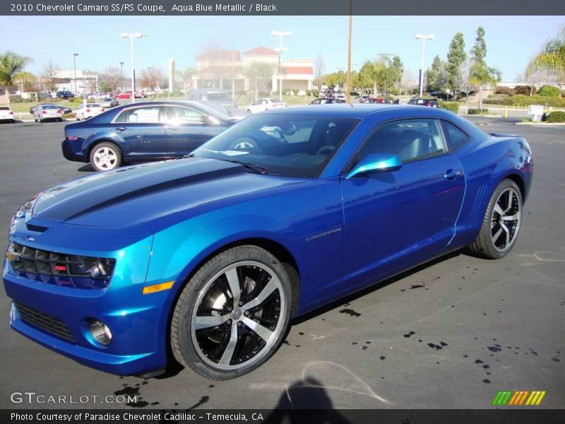 Aqua Blue Metallic / Black 2010 Chevrolet Camaro SS/RS Coupe