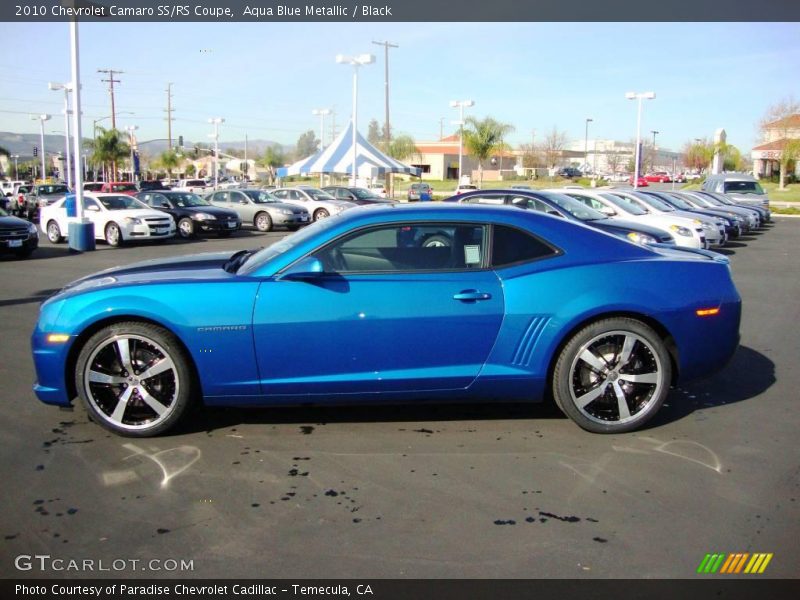 Aqua Blue Metallic / Black 2010 Chevrolet Camaro SS/RS Coupe