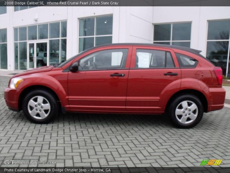 Inferno Red Crystal Pearl / Dark Slate Gray 2008 Dodge Caliber SE