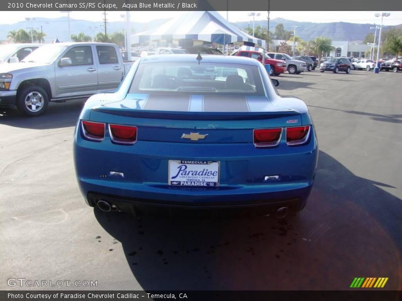 Aqua Blue Metallic / Black 2010 Chevrolet Camaro SS/RS Coupe