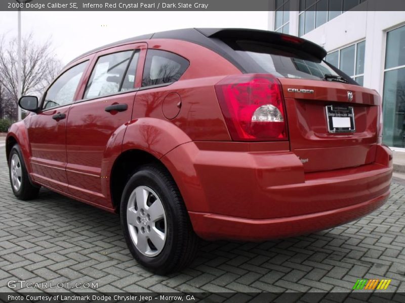 Inferno Red Crystal Pearl / Dark Slate Gray 2008 Dodge Caliber SE