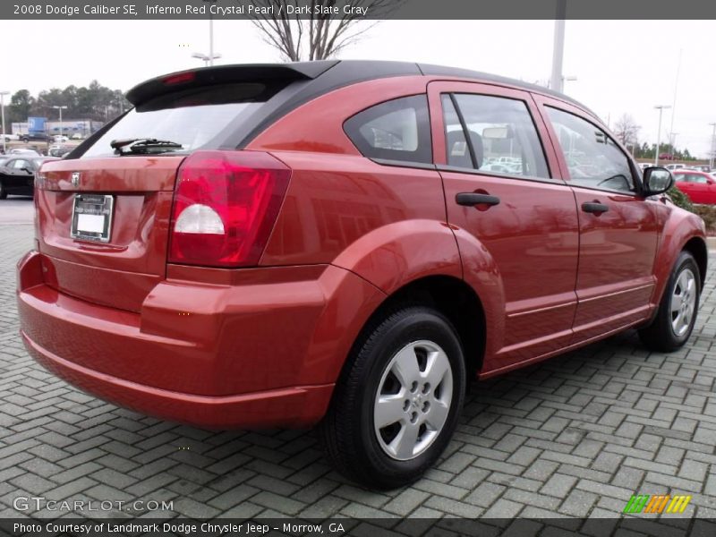 Inferno Red Crystal Pearl / Dark Slate Gray 2008 Dodge Caliber SE