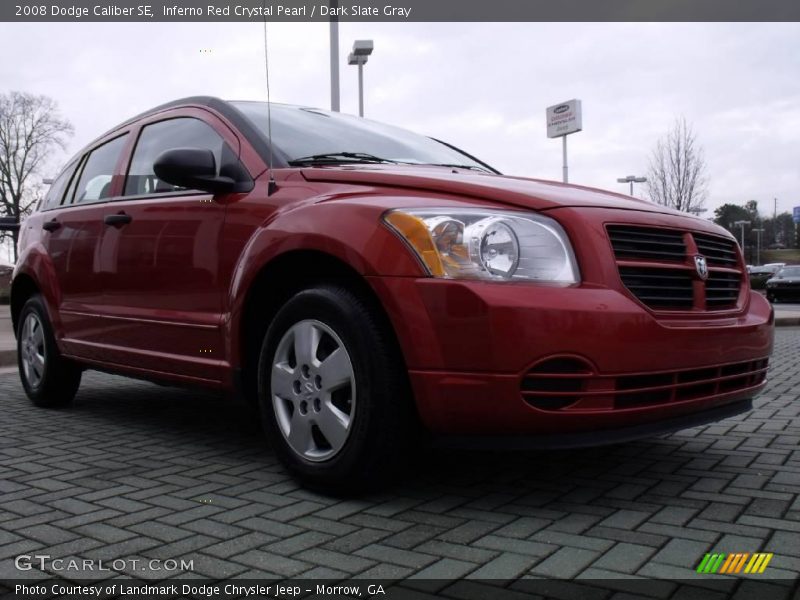 Inferno Red Crystal Pearl / Dark Slate Gray 2008 Dodge Caliber SE