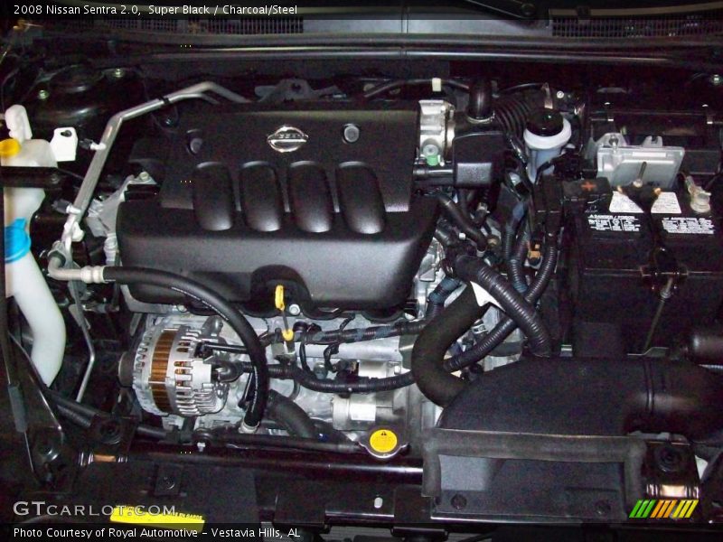 Super Black / Charcoal/Steel 2008 Nissan Sentra 2.0