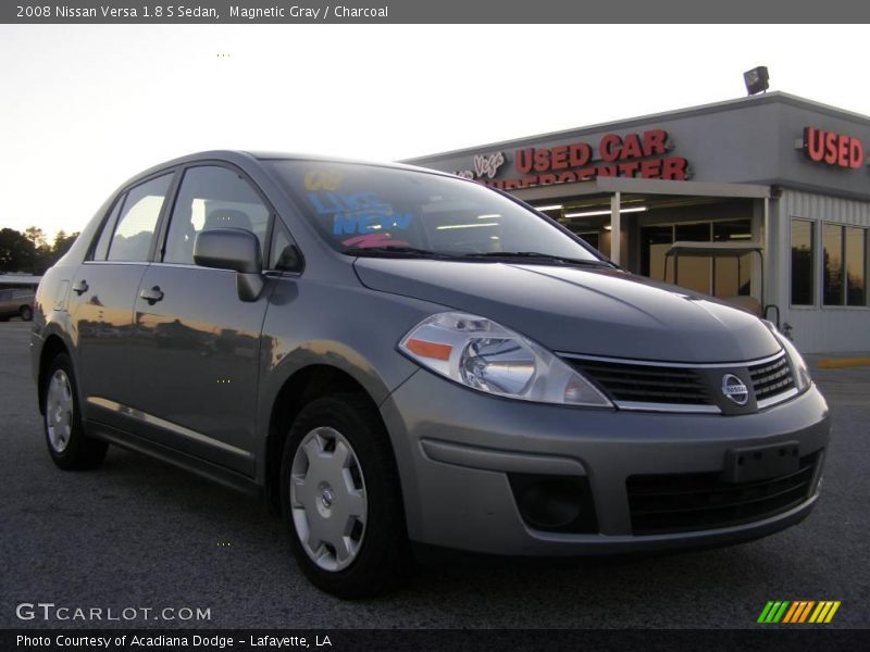Magnetic Gray / Charcoal 2008 Nissan Versa 1.8 S Sedan