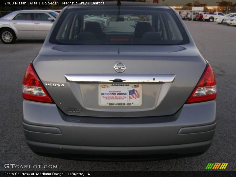 Magnetic Gray / Charcoal 2008 Nissan Versa 1.8 S Sedan