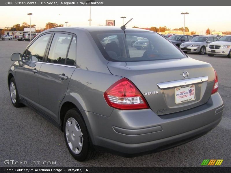 Magnetic Gray / Charcoal 2008 Nissan Versa 1.8 S Sedan