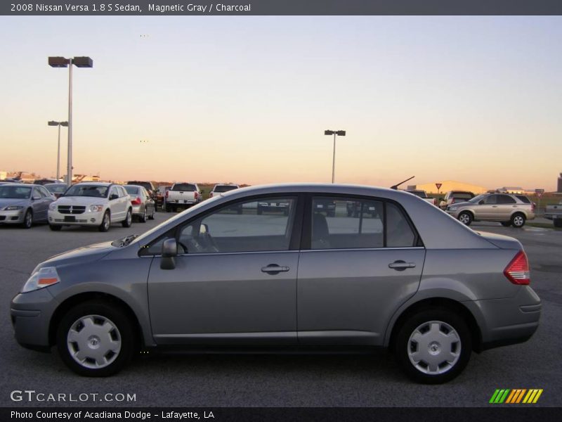 Magnetic Gray / Charcoal 2008 Nissan Versa 1.8 S Sedan