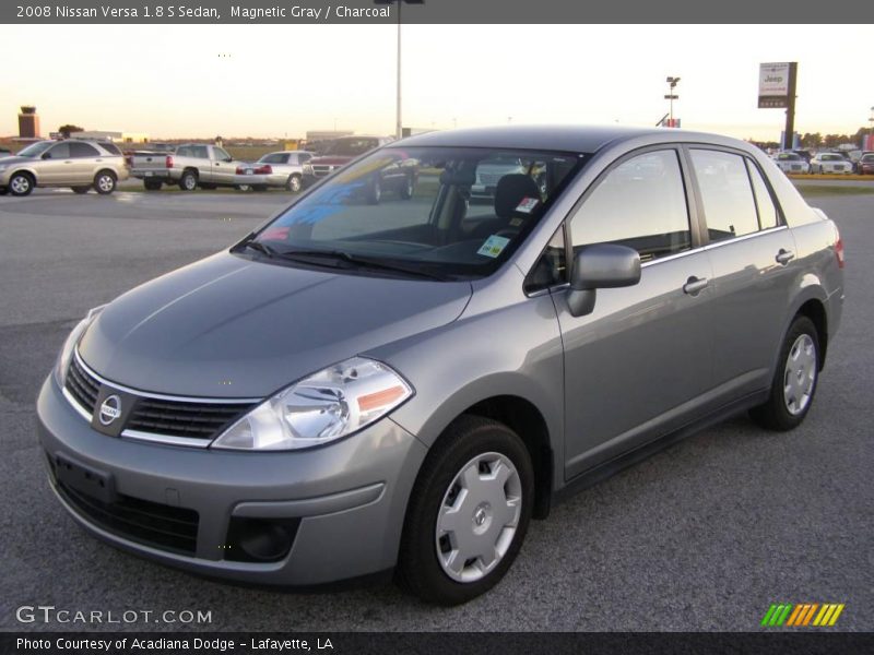 Magnetic Gray / Charcoal 2008 Nissan Versa 1.8 S Sedan