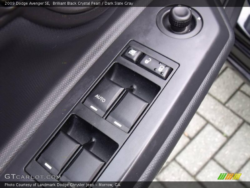 Brilliant Black Crystal Pearl / Dark Slate Gray 2009 Dodge Avenger SE