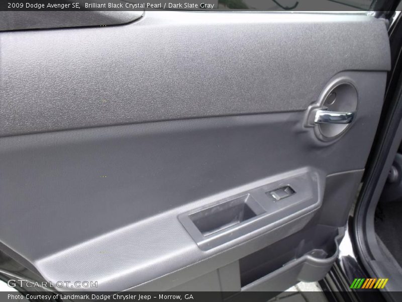 Brilliant Black Crystal Pearl / Dark Slate Gray 2009 Dodge Avenger SE