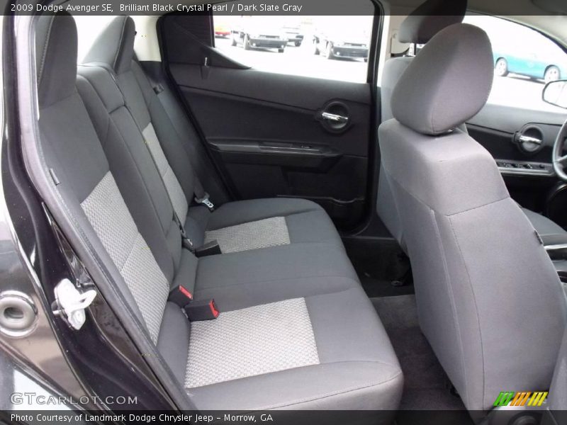 Brilliant Black Crystal Pearl / Dark Slate Gray 2009 Dodge Avenger SE