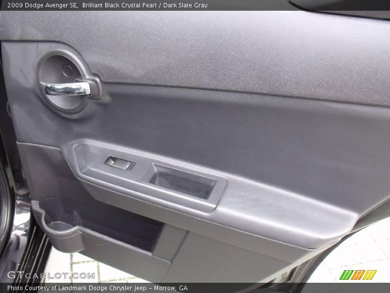 Brilliant Black Crystal Pearl / Dark Slate Gray 2009 Dodge Avenger SE