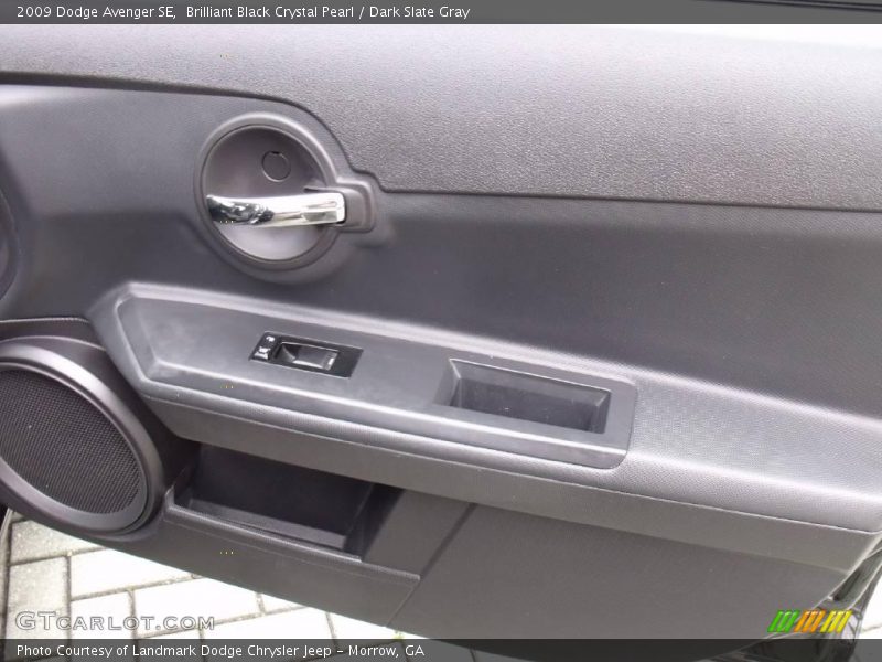 Brilliant Black Crystal Pearl / Dark Slate Gray 2009 Dodge Avenger SE