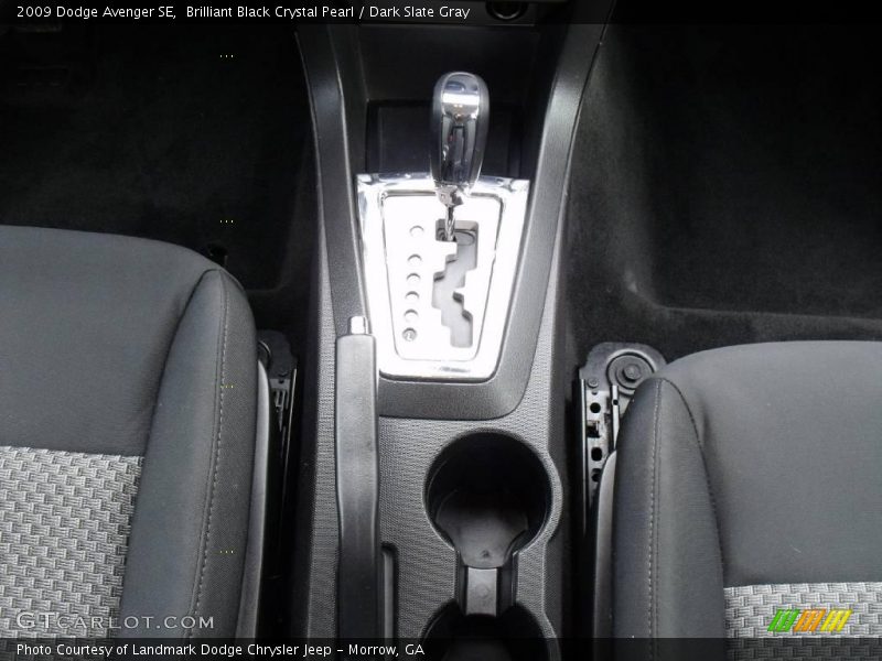 Brilliant Black Crystal Pearl / Dark Slate Gray 2009 Dodge Avenger SE