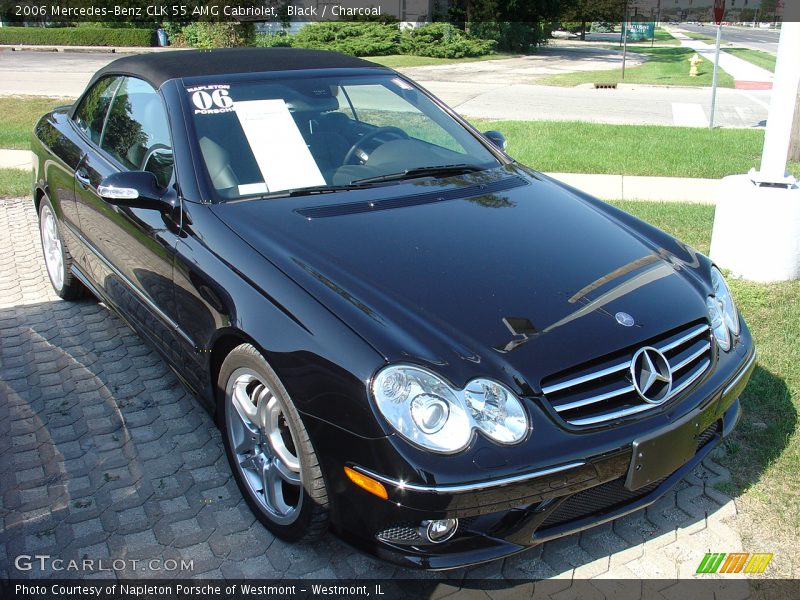 Black / Charcoal 2006 Mercedes-Benz CLK 55 AMG Cabriolet