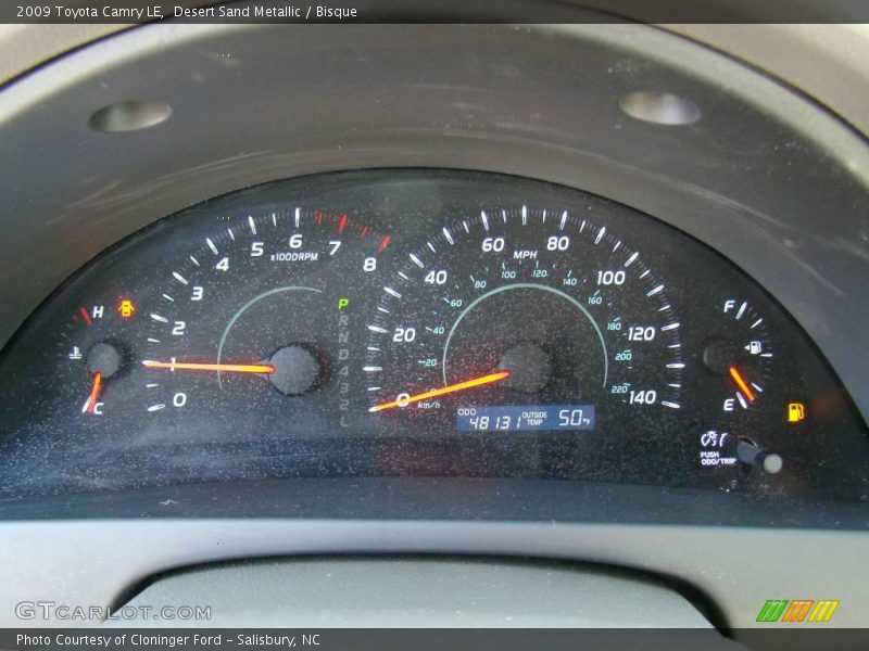 Desert Sand Metallic / Bisque 2009 Toyota Camry LE