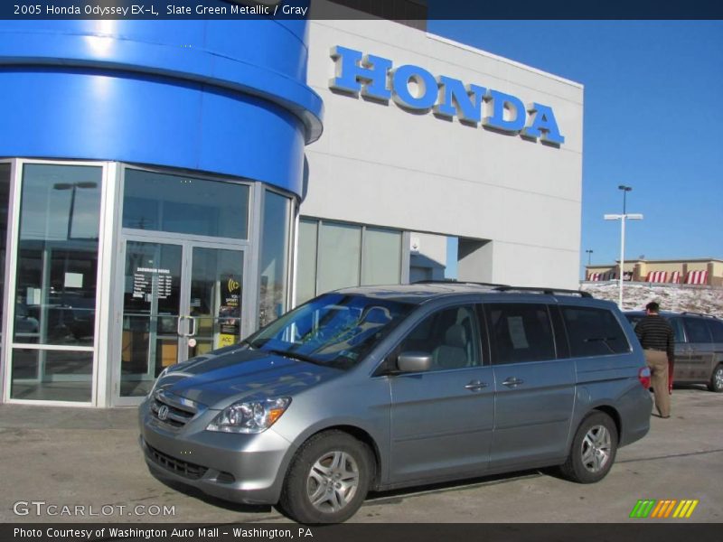 Slate Green Metallic / Gray 2005 Honda Odyssey EX-L
