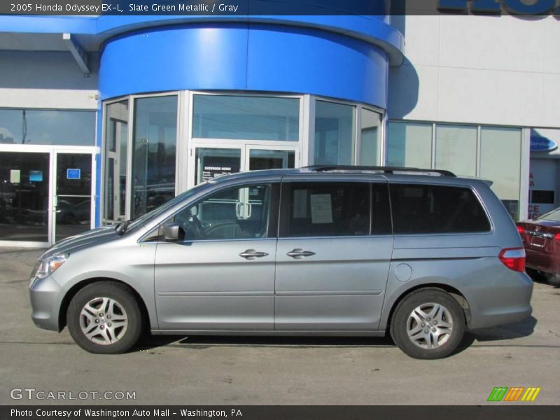 Slate Green Metallic / Gray 2005 Honda Odyssey EX-L