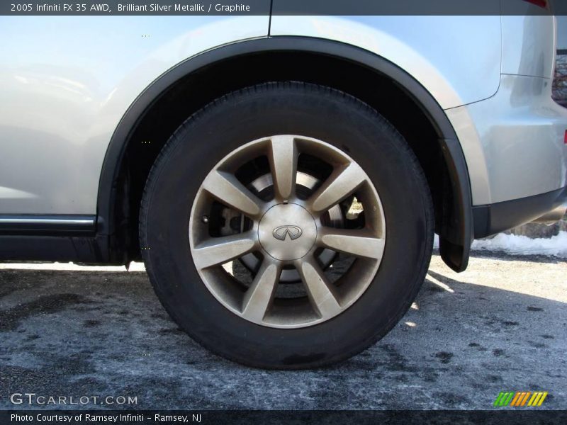 Brilliant Silver Metallic / Graphite 2005 Infiniti FX 35 AWD