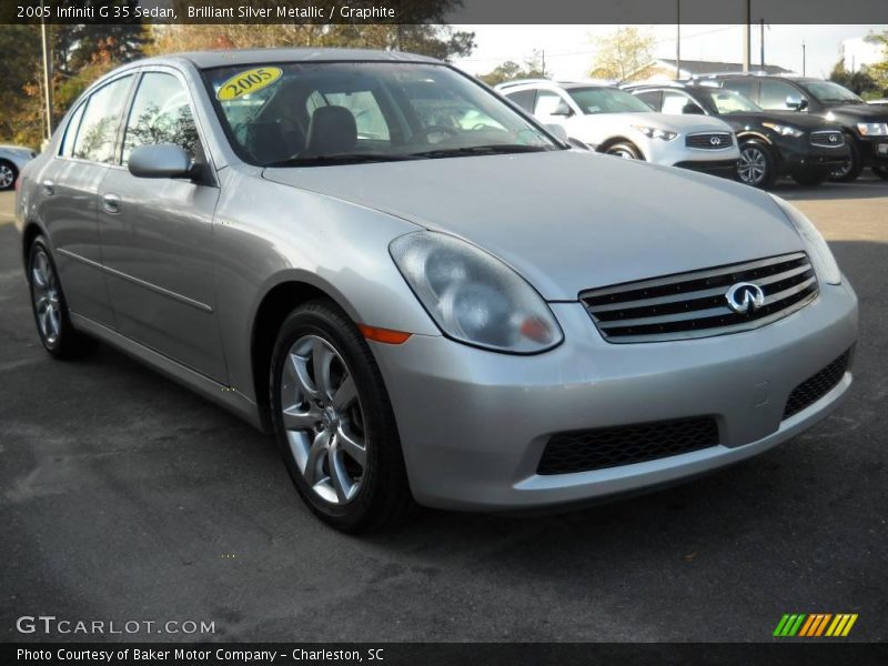 Brilliant Silver Metallic / Graphite 2005 Infiniti G 35 Sedan
