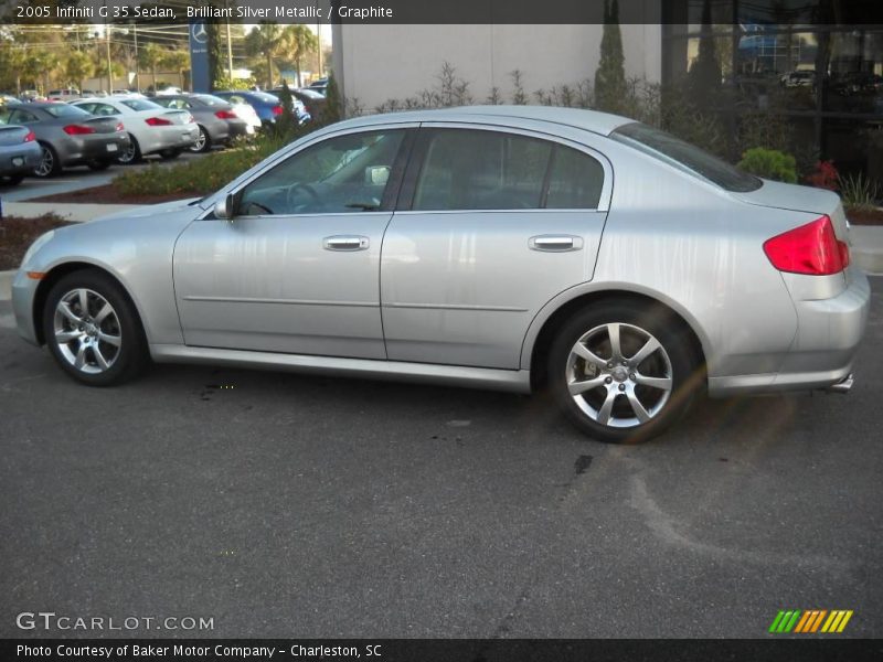 Brilliant Silver Metallic / Graphite 2005 Infiniti G 35 Sedan