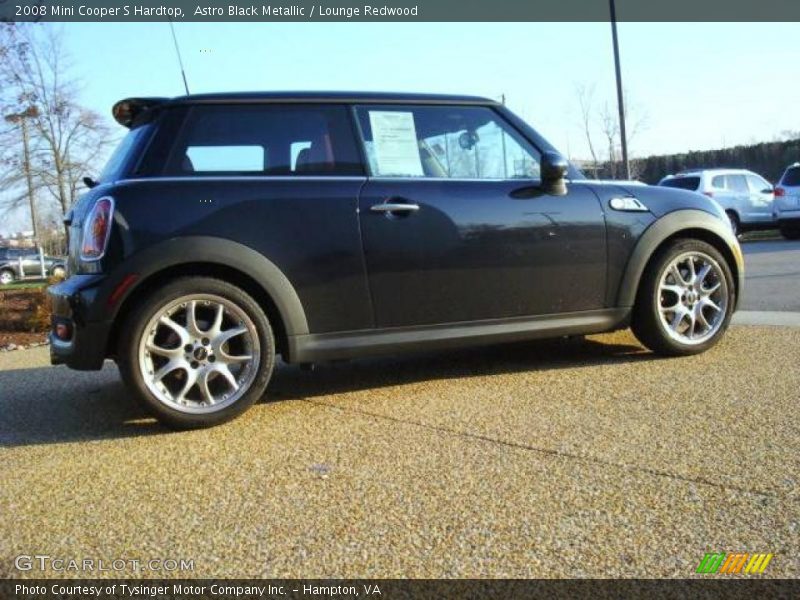 Astro Black Metallic / Lounge Redwood 2008 Mini Cooper S Hardtop