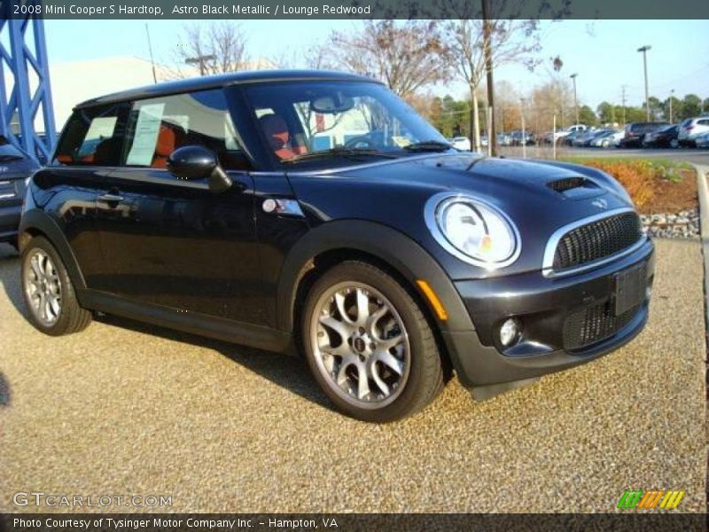 Astro Black Metallic / Lounge Redwood 2008 Mini Cooper S Hardtop