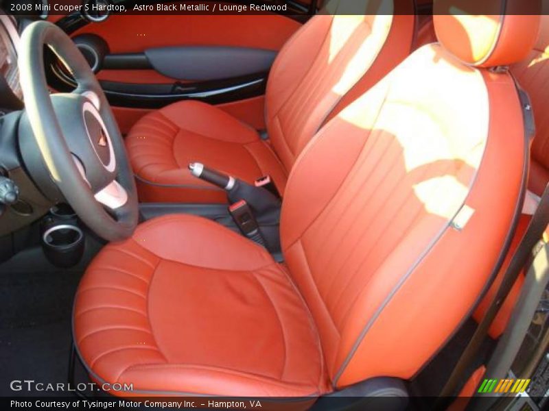 Astro Black Metallic / Lounge Redwood 2008 Mini Cooper S Hardtop