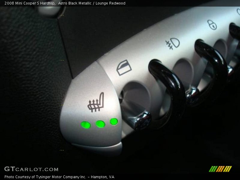 Astro Black Metallic / Lounge Redwood 2008 Mini Cooper S Hardtop