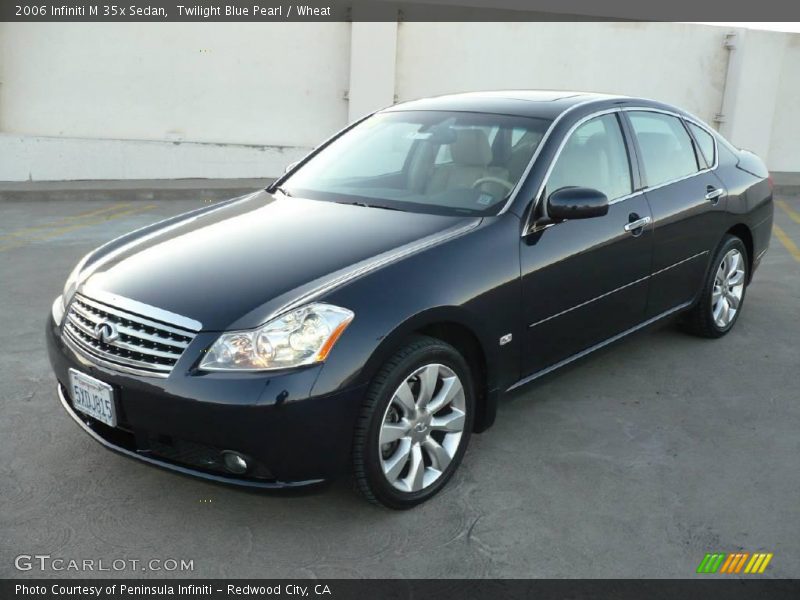 Twilight Blue Pearl / Wheat 2006 Infiniti M 35x Sedan