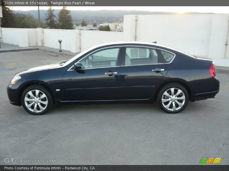 Twilight Blue Pearl / Wheat 2006 Infiniti M 35x Sedan