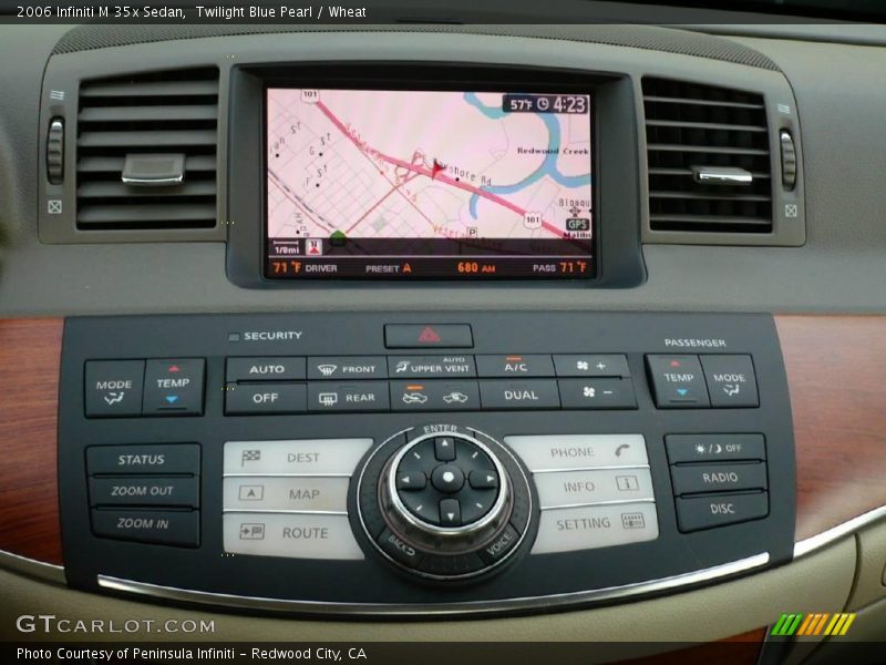 Twilight Blue Pearl / Wheat 2006 Infiniti M 35x Sedan