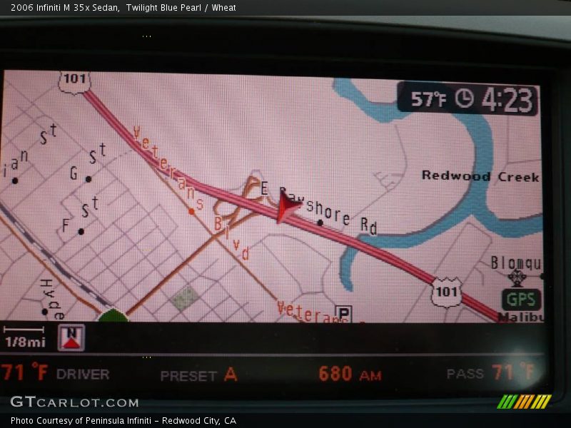 Twilight Blue Pearl / Wheat 2006 Infiniti M 35x Sedan